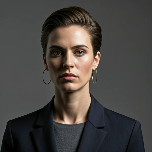 High-end fashion creator editorial portrait